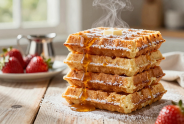 Waffles Belgas Clássicos: Leves, Crocantes e Aerados 3 Waffles Belgas Clássicos: Leves, Crocantes e Aerados