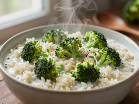 Arroz de Brócolis Cremoso e Nutritivo