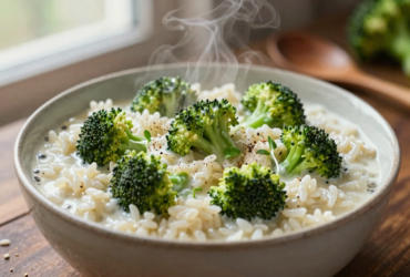 Arroz de Brócolis Cremoso e Nutritivo 6 Arroz de Brócolis Cremoso e Nutritivo