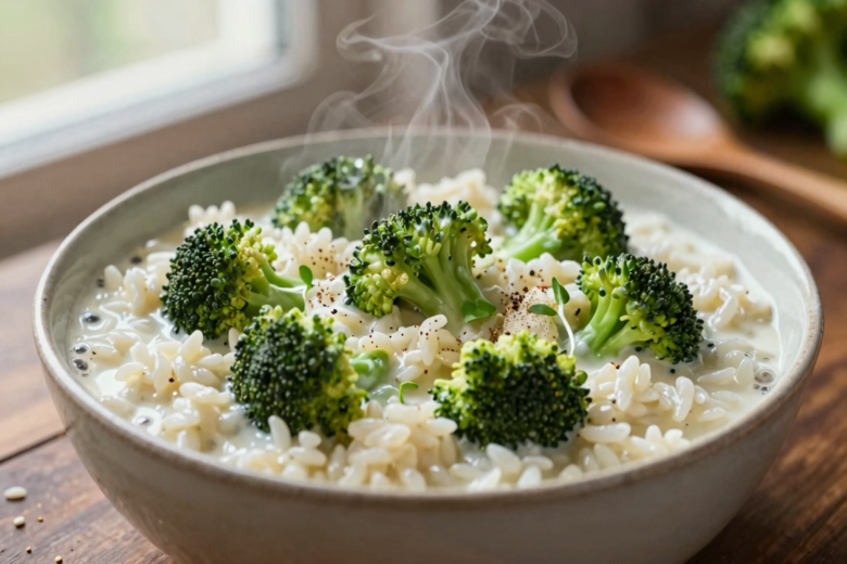 Arroz de Brócolis Cremoso e Nutritivo 1 Arroz de Brócolis Cremoso e Nutritivo