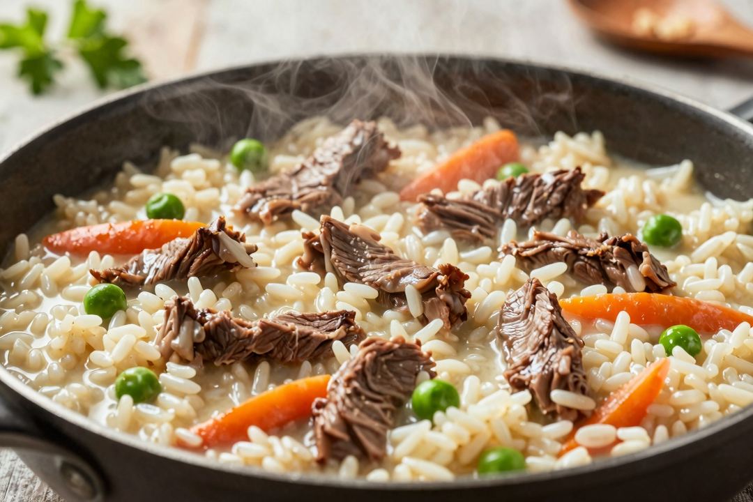 Arroz de Fraldinha Cremoso e Suculento