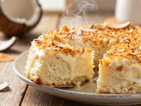 Bolo de Aipim Cremoso com Coco