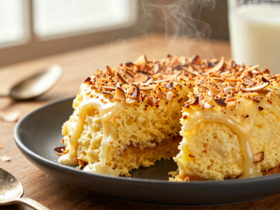 Bolo de Aipim Cremoso com Coco