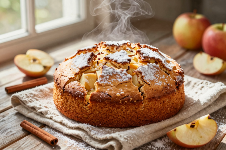 Bolo de Maçã Fofinho Clássico com Canela