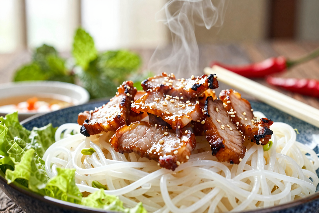 Bun Cha: O Clássico Porco Grelhado de Hanói com Molho Agridoce