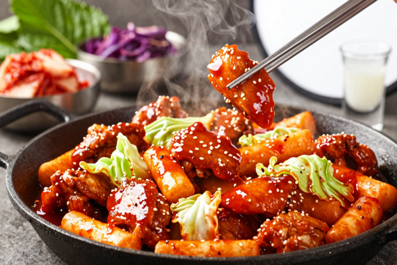 Dak Galbi: Frango Coreano Salteado Picante Tradicional