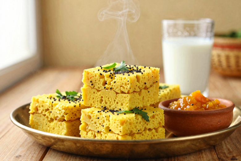 Dhokla: O Pãozinho Esponjoso e Saudável de Gujarat 1 Dhokla: O Pãozinho Esponjoso e Saudável de Gujarat