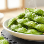 Edamame Simples Cozido com Sal Grosso