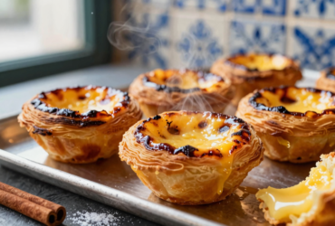 Egg Tarts Clássicos de Massa Folhada (Pastéis de Nata)