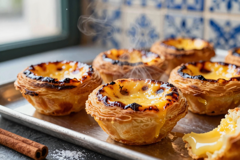 Egg Tarts Clássicos de Massa Folhada (Pastéis de Nata)