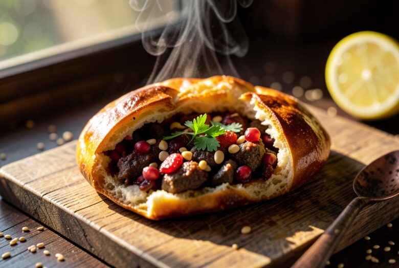 Esfiha Aberta Tradicional de Carne Moída 1 Esfiha Aberta Tradicional de Carne Moída