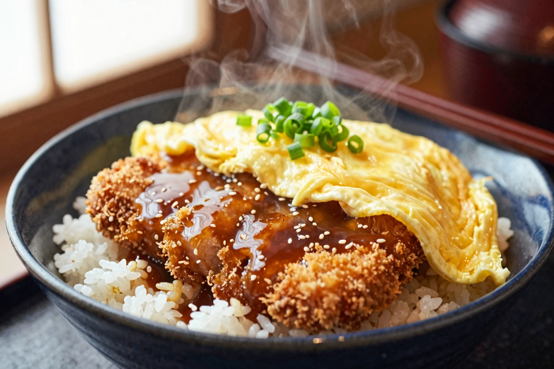 Katsudon Clássico: Tigela Japonesa de Porco Empanado com Ovo e Molho Umami 1 Katsudon Clássico: Tigela Japonesa de Porco Empanado com Ovo e Molho Umami