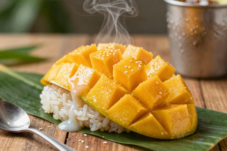 Khao Niao Mamuang: O Clássico Arroz Doce com Manga Tailandês