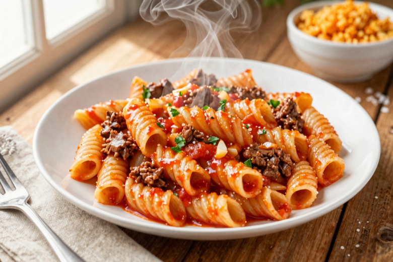 Clássico Brasileiro: Macarrão com Carne Moída Simples e Saboroso