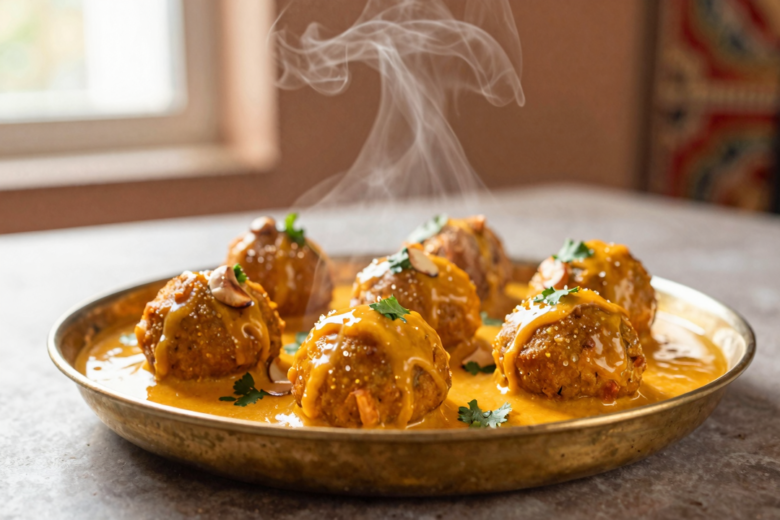 Malai Kofta: Croquetes Cremosos Indianos em Molho Aveludado