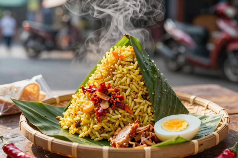 Nasi Jinggo: O Ícone de Rua Balinês em Porções de Folha de Bananeira 1 Nasi Jinggo: O Ícone de Rua Balinês em Porções de Folha de Bananeira