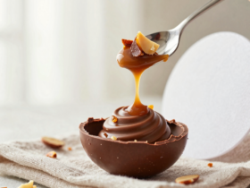 Ovo de Páscoa de Colher com Recheio Cremoso de Brigadeiro de Amendocrem 9 Ovo de Páscoa de Colher com Recheio Cremoso de Brigadeiro de Amendocrem