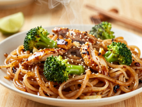 Pad See Ew Autêntico: Noodles de Arroz Fritos Tailandeses