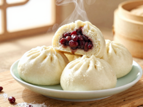 Pãezinhos Chineses de Feijão Vermelho (Dou Sha Bao)