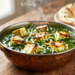 Palak Paneer Clássico: O Cremoso Curry Indiano de Espinafre e Queijo