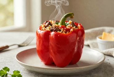 Pimentão Recheado Clássico com Carne Moída