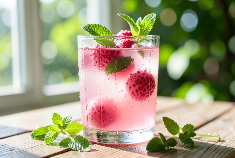 Suco Refrescante de Lichia com Hortelã 1 Suco Refrescante de Lichia com Hortelã