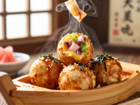 Takoyaki: Bolinhos Japoneses de Polvo Crocantes por Fora e Cremosos por Dentro