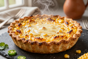 Torta Cremosa de Milho Verde com Queijo