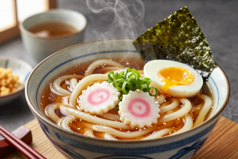 Udon Clássico Japonês: Macarrão Grosso e Confortante