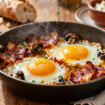 Ovos Rotos com Bacon e Cogumelos: Um Clássico Espanhol Reinventado
