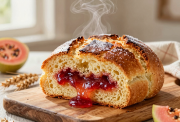 Pão Cuca com Recheio de Goiabada: Tradição Alemã com Toque Brasileiro