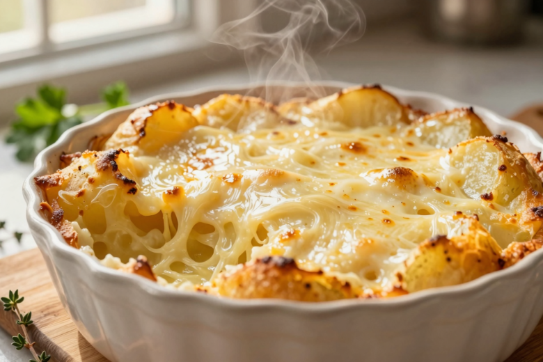 Batata Cremosa Gratinada com Requeijão e Queijo: Acompanhamento Perfeito