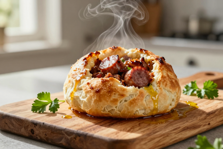 Bola de Enchidos Tradicional Portuguesa: Sabor Autêntico e Massa Fofa 1 Bola de Enchidos Tradicional Portuguesa: Sabor Autêntico e Massa Fofa