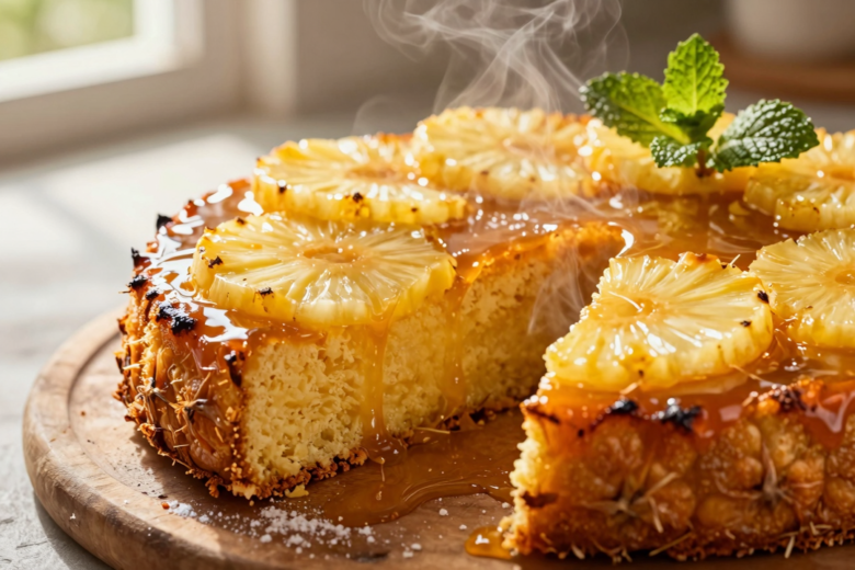 Bolo de Abacaxi Invertido Caramelizado: A Doçura Tropical que Encanta