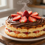 Bolo de Morango com Brigadeiro Gourmet e Fofinho