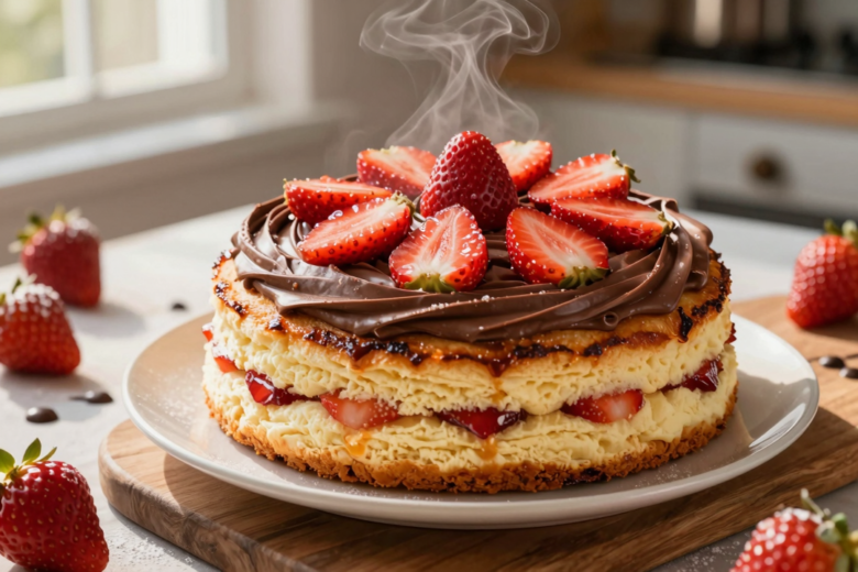 Bolo de Morango com Brigadeiro Gourmet e Fofinho