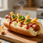 Cachorro Quente Completo: A Delícia Brasileira com Purê e Batata Palha