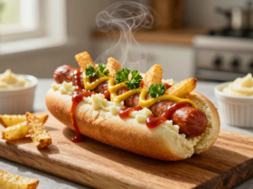 Cachorro Quente Completo: A Delícia Brasileira com Purê e Batata Palha