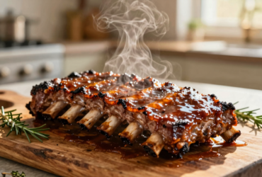 Costelinha de Porco Assada com Molho Barbecue Caseiro 3 Costelinha de Porco Assada com Molho Barbecue Caseiro