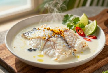 Peixe Cremoso com Leite de Coco: Sabor Tropical e Fácil de Fazer