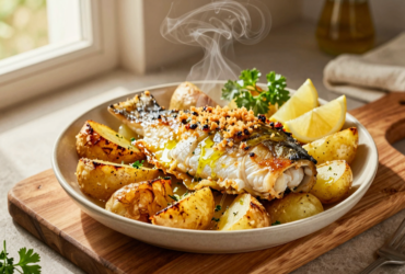 Receita de Bacalhau ao Forno Tradicional com Batatas
