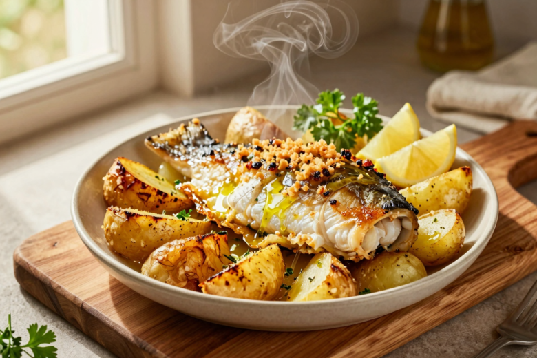 Receita de Bacalhau ao Forno Tradicional com Batatas