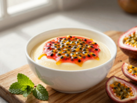 Sobremesa Cremosa de Maracujá: Mousse Clássico Brasileiro com Calda