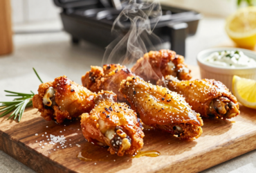 Asinhas de Frango Crocantes na Airfryer: Petisco Perfeito e Saudável