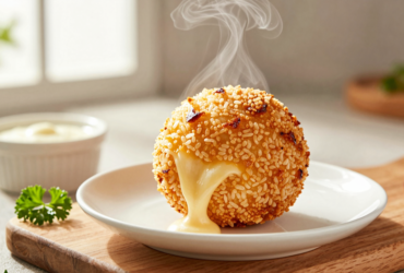 Bolinho de Arroz Recheado com Queijo: O Petisco Perfeito para Reaproveitar e Celebrar