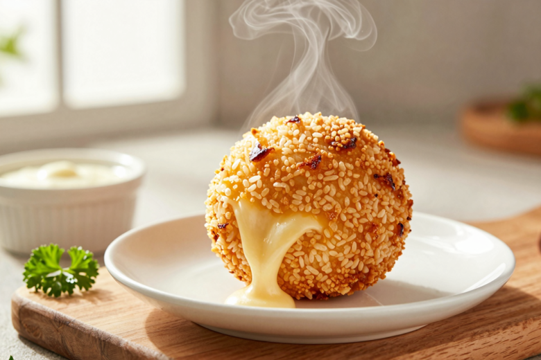 Bolinho de Arroz Recheado com Queijo: O Petisco Perfeito para Reaproveitar e Celebrar