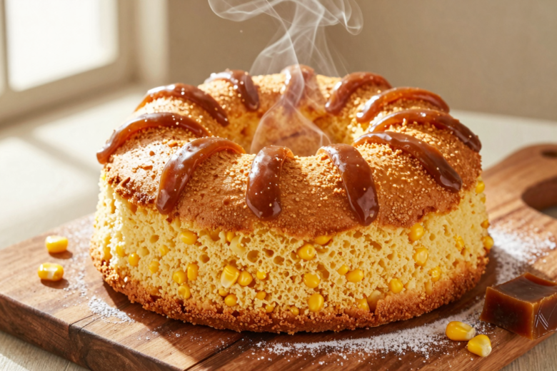 Bolo de Fubá Escaldado com Goiabada: Receita Caseira e Fofinha 1 Bolo de Fubá Escaldado com Goiabada: Receita Caseira e Fofinha