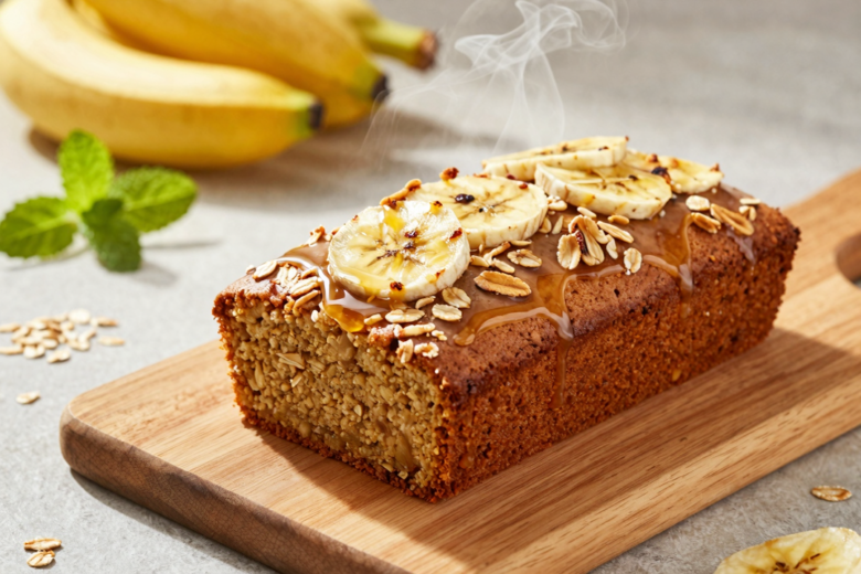 Bolo Saudável de Banana e Aveia: Sem Glúten, Sem Açúcar e Sem Trigo
