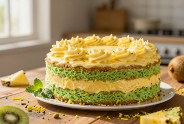 Bolo Verde e Amarelo: Celebre o Brasil com Sabor e Cores Vibrantes