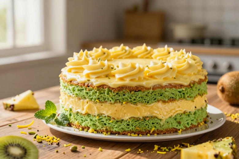 Bolo Verde e Amarelo: Celebre o Brasil com Sabor e Cores Vibrantes